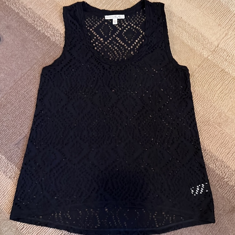 EUC Express One Eleven Black Hi-lowTunic Tank Top size SP